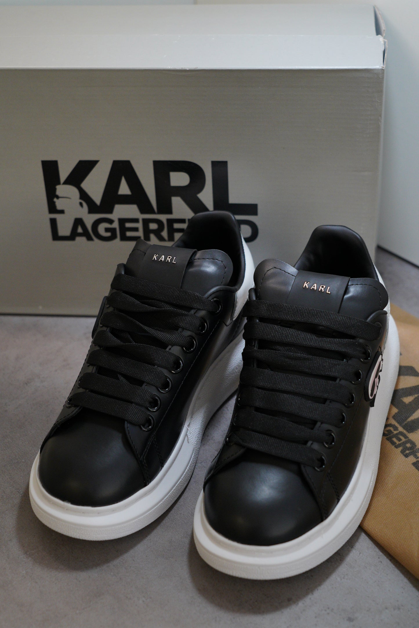 Adidasi Karl Lagerfeld Negru-Alb