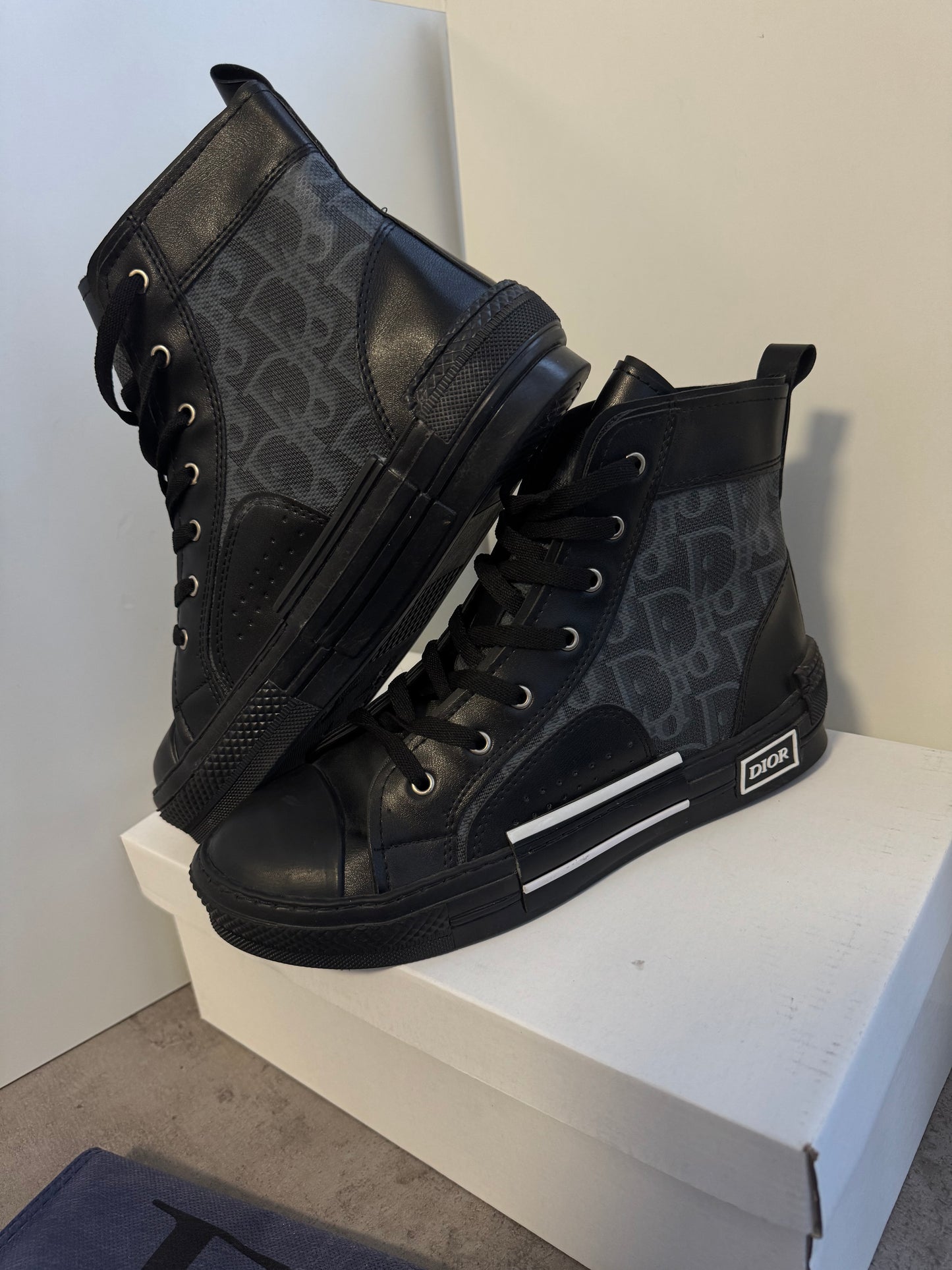 Christian Dior Black B23 High-Top Sneakers