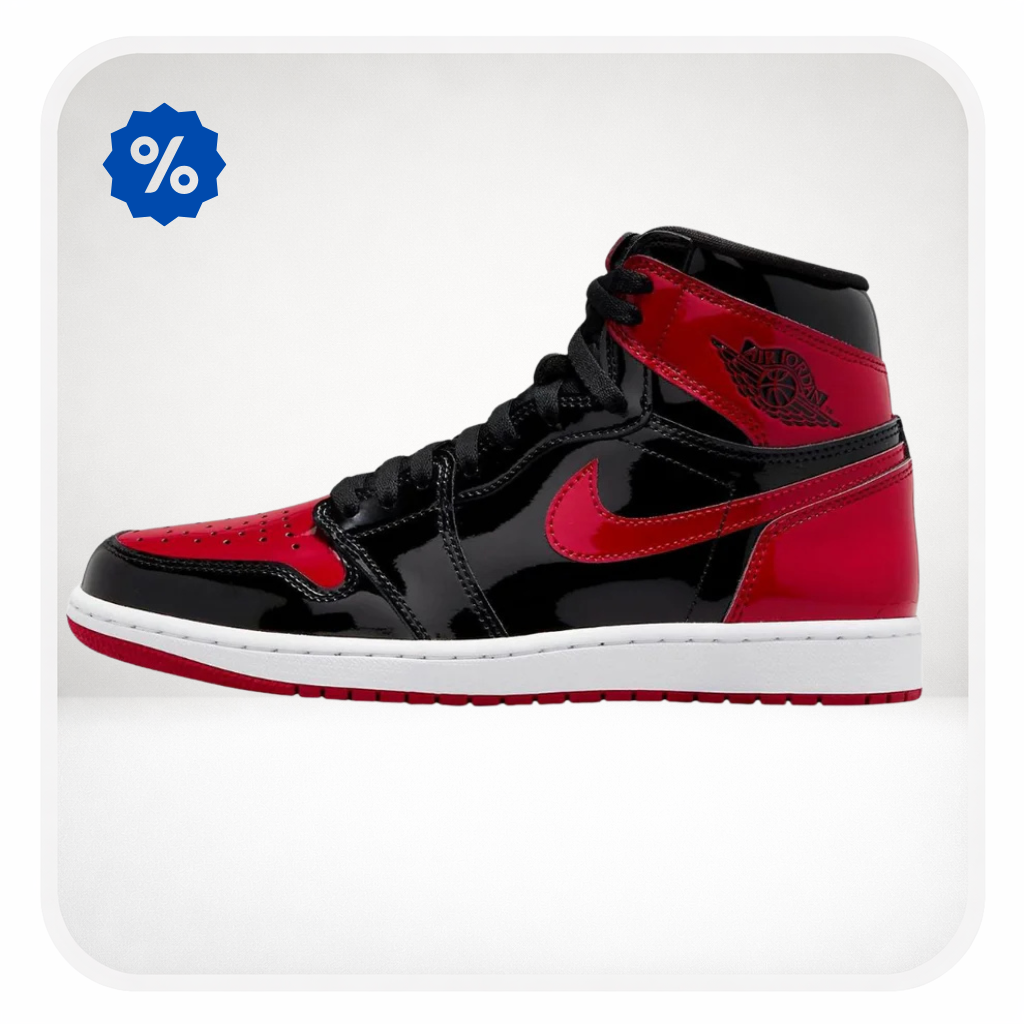AIR JORDAN 1 - Sneakers high Patent Bred – Cele mai mari reduceri!
