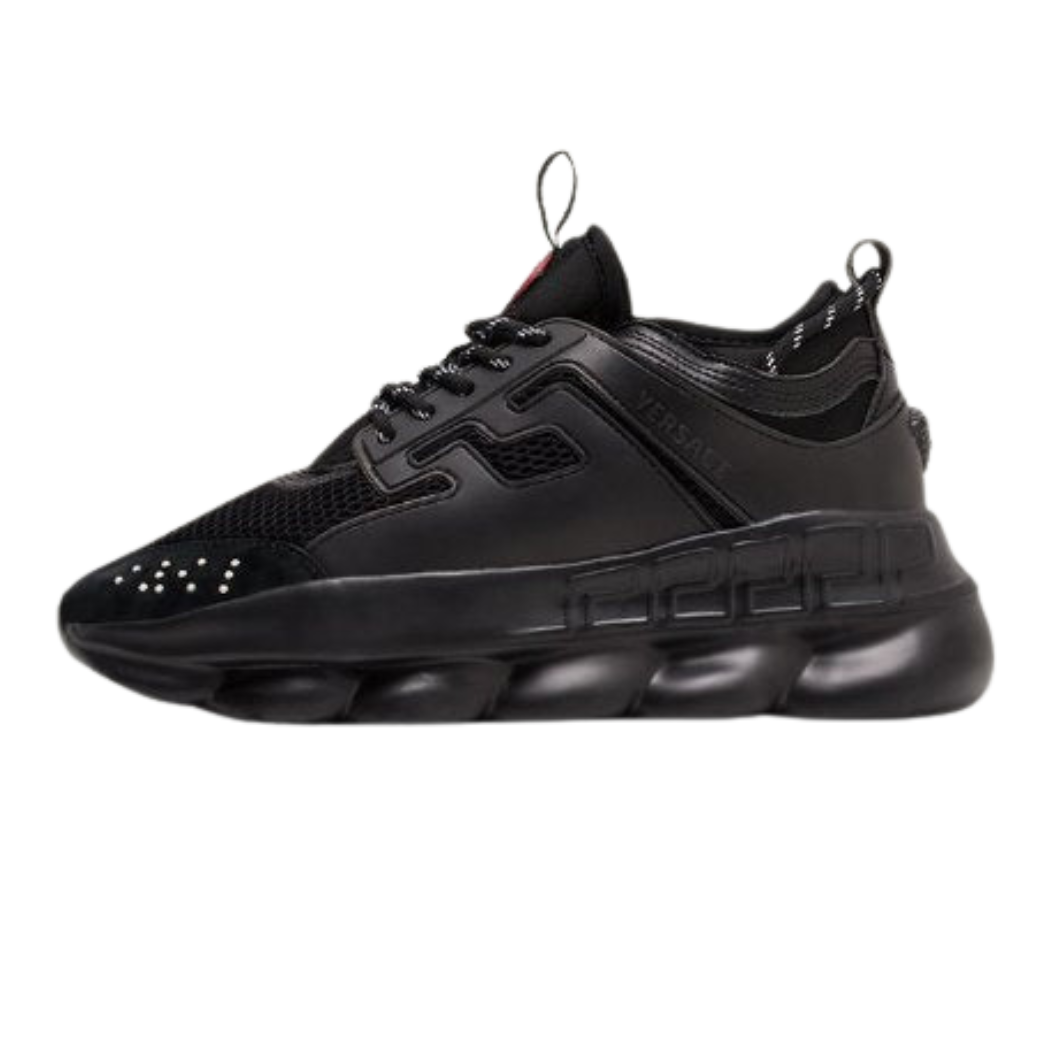 Versace Chain Reaction "Triple Black" sneakers