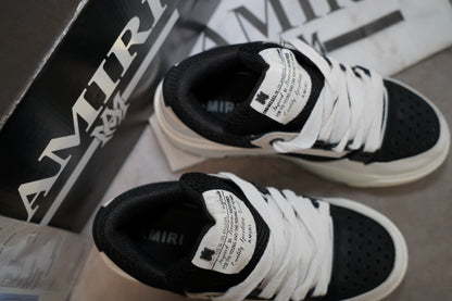 Amiri MA-1 Lace-Up Sneakers Black&White