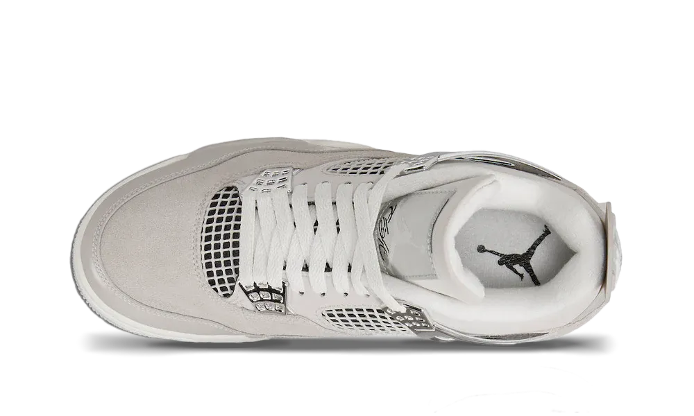 Air Jordan 4 Retro Frozen Moments Metallic Grey Silver White