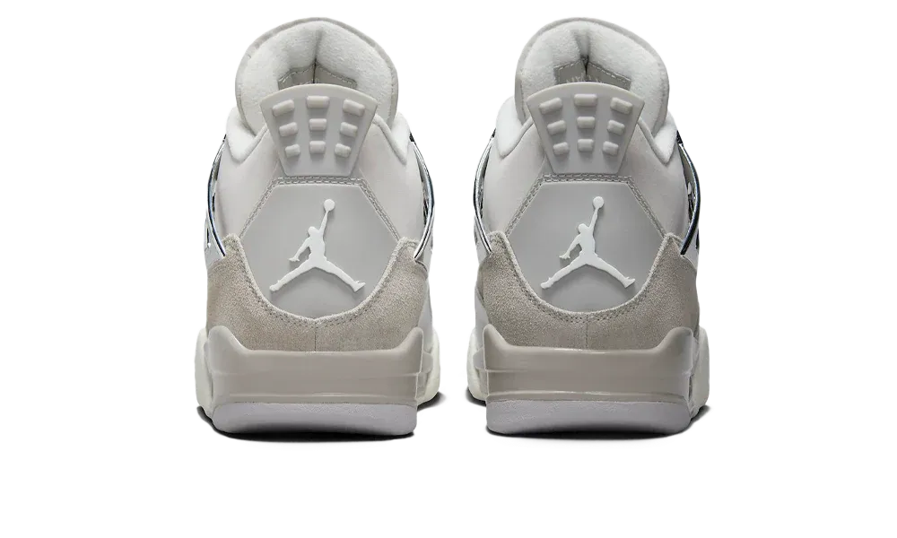 Air Jordan 4 Retro Frozen Moments Metallic Grey Silver White